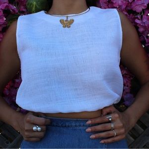 New white summer blouse